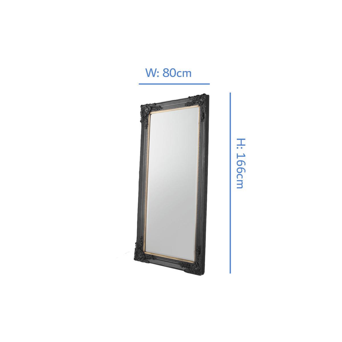 Edward Standing Mirror in Antique Black – image 6