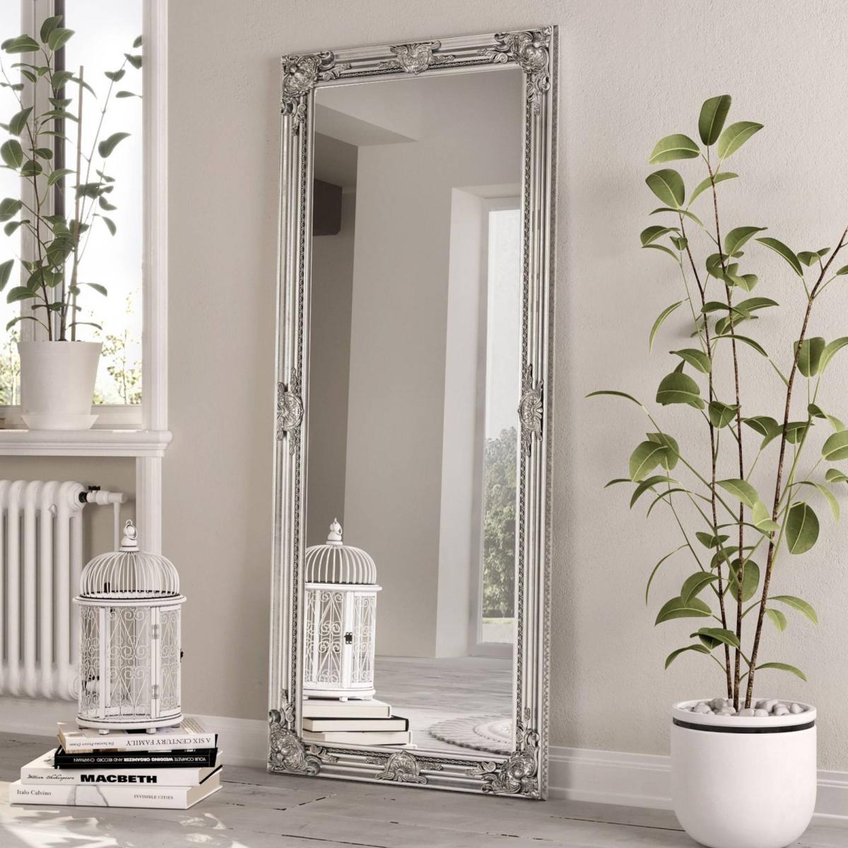 Bevelled Leaner Mirror 75x165cm Silver – image 1
