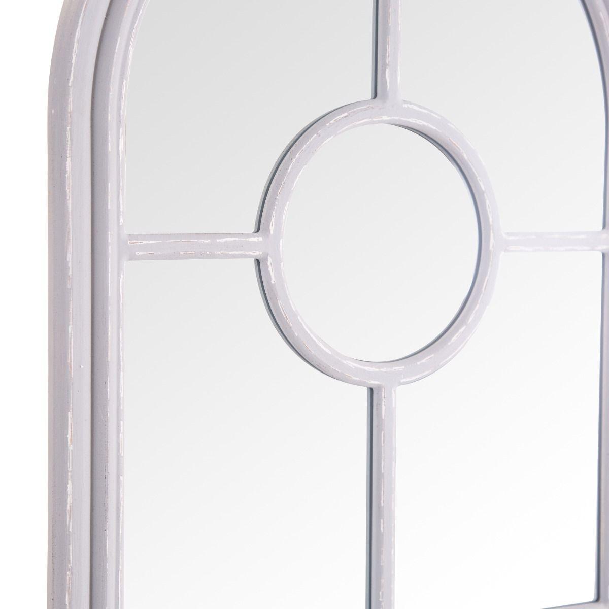 Narrow Arched Grey Window Mirror 180x60cm – image 3