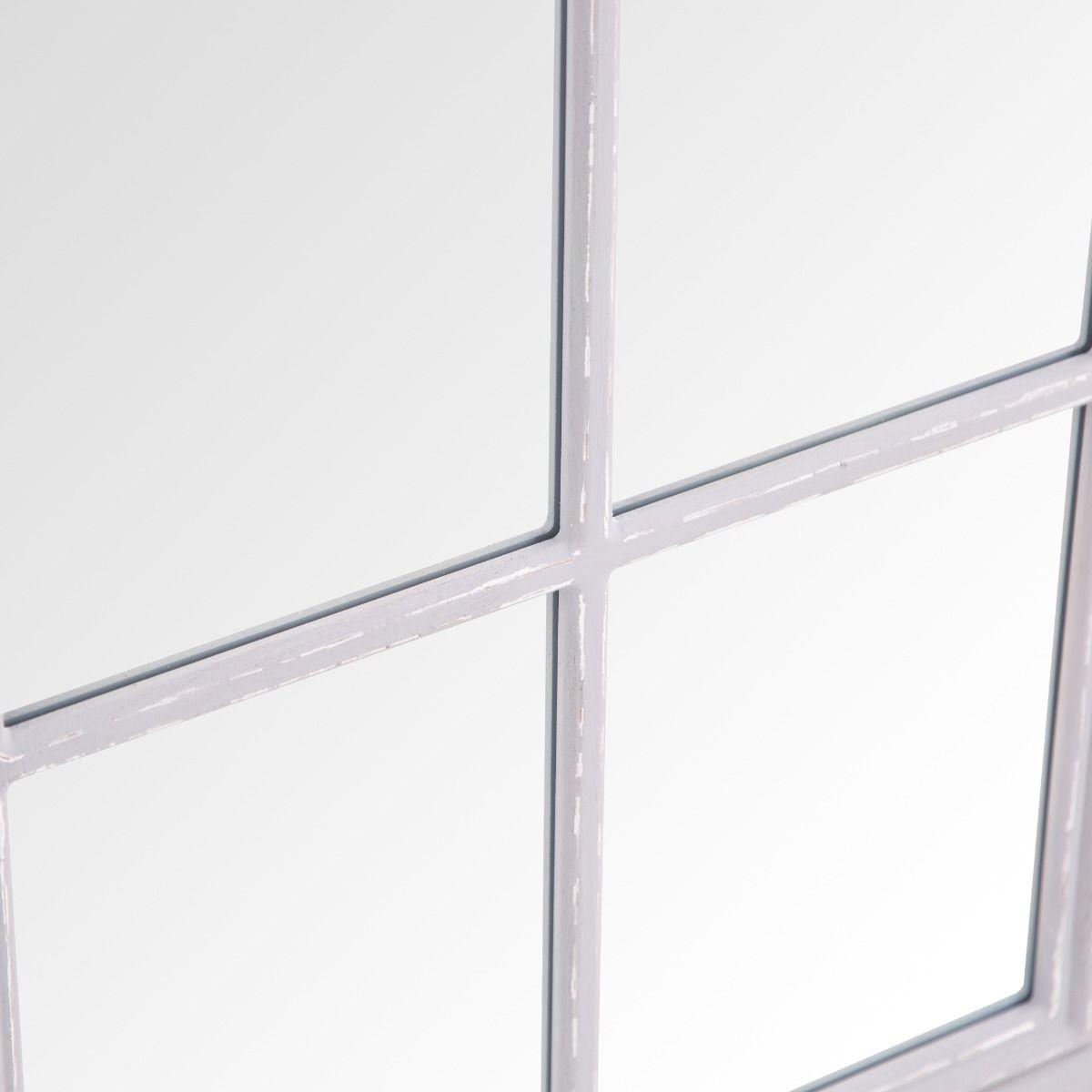 Narrow Arched Grey Window Mirror 180x60cm – image 4