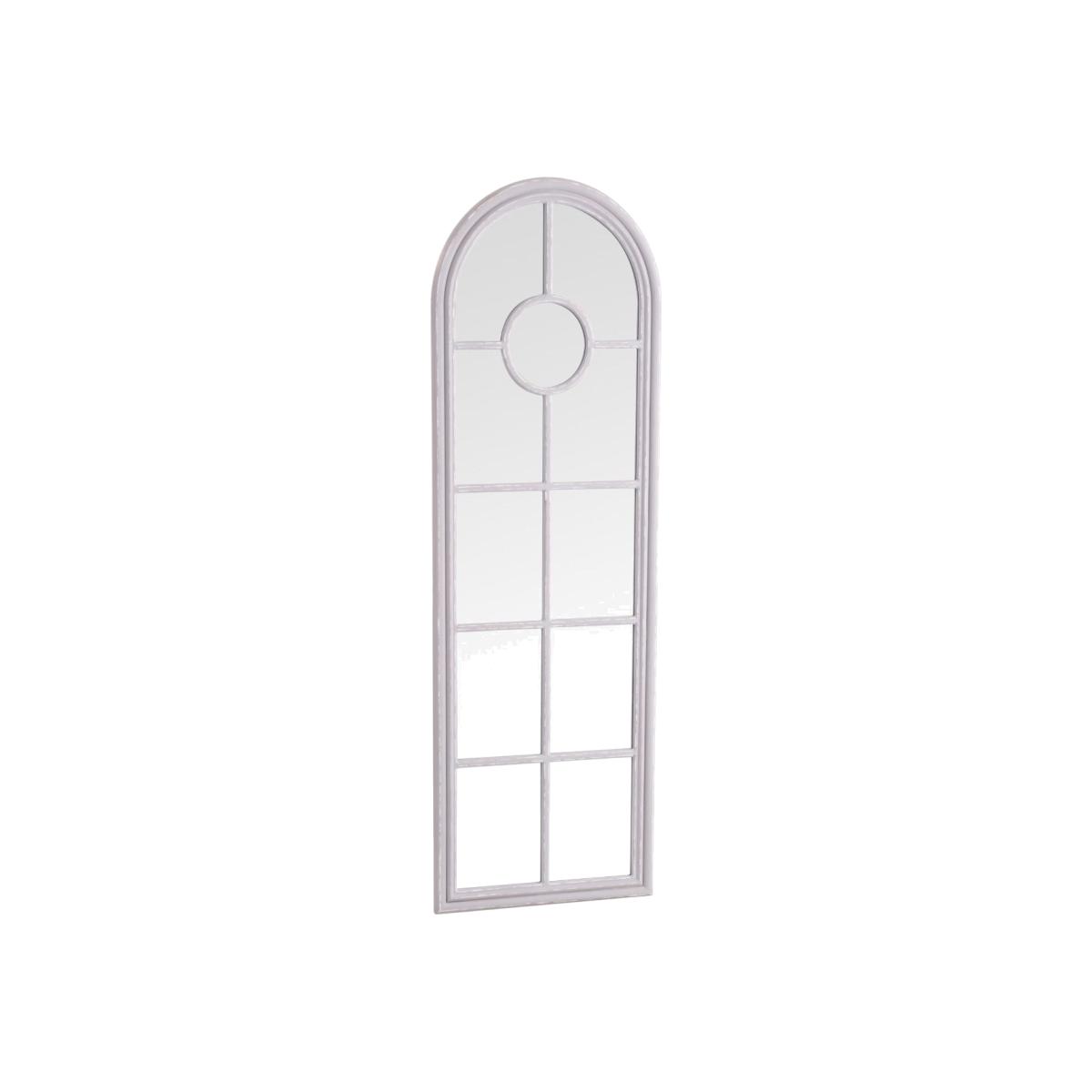 Narrow Arched Grey Window Mirror 180x60cm – image 1