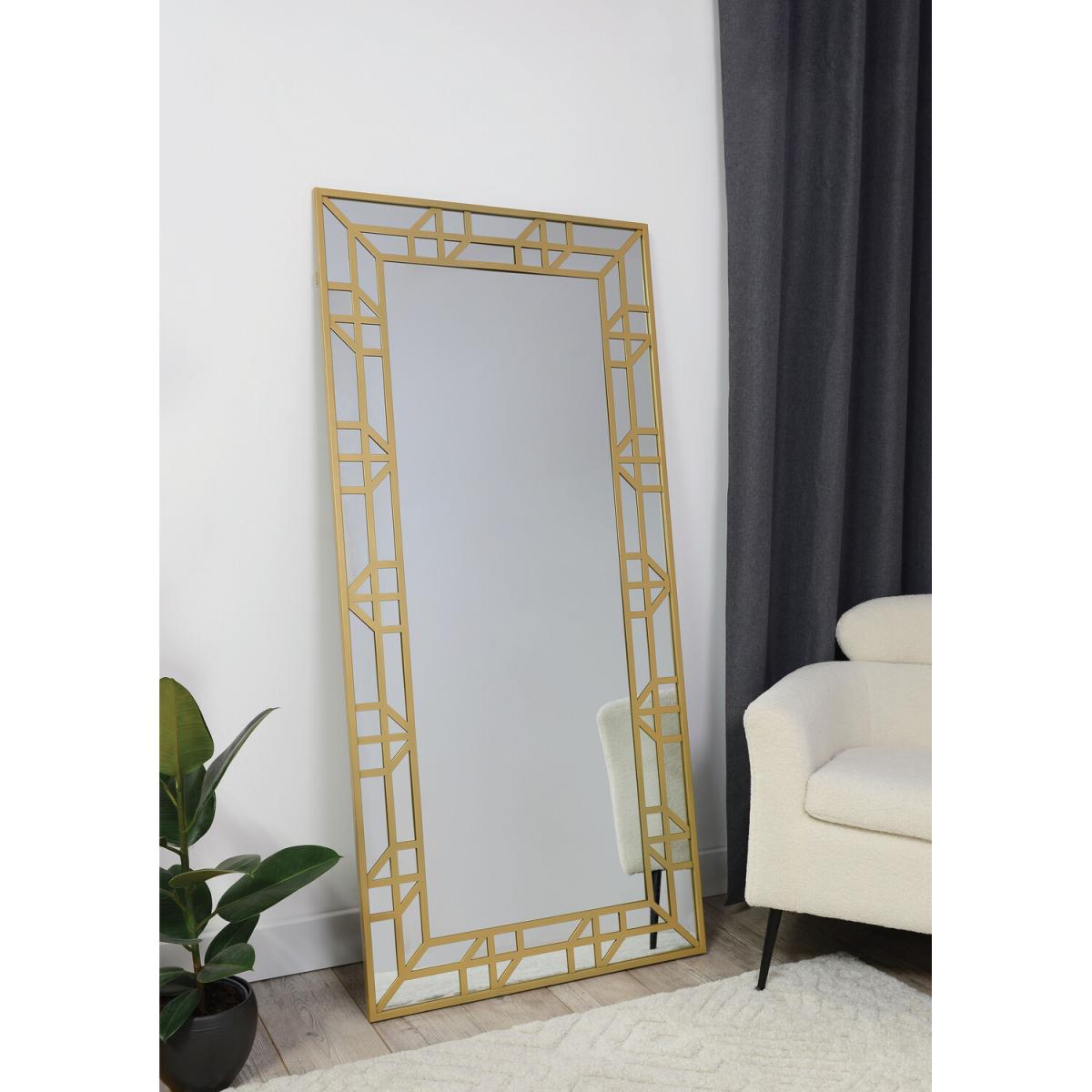 Adeline Lean To Mirror - Gold – image 2
