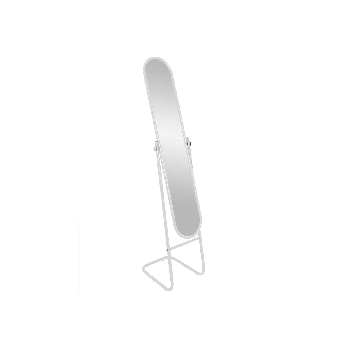 Round Full-Length Mirror - 153cm x 30cm - White