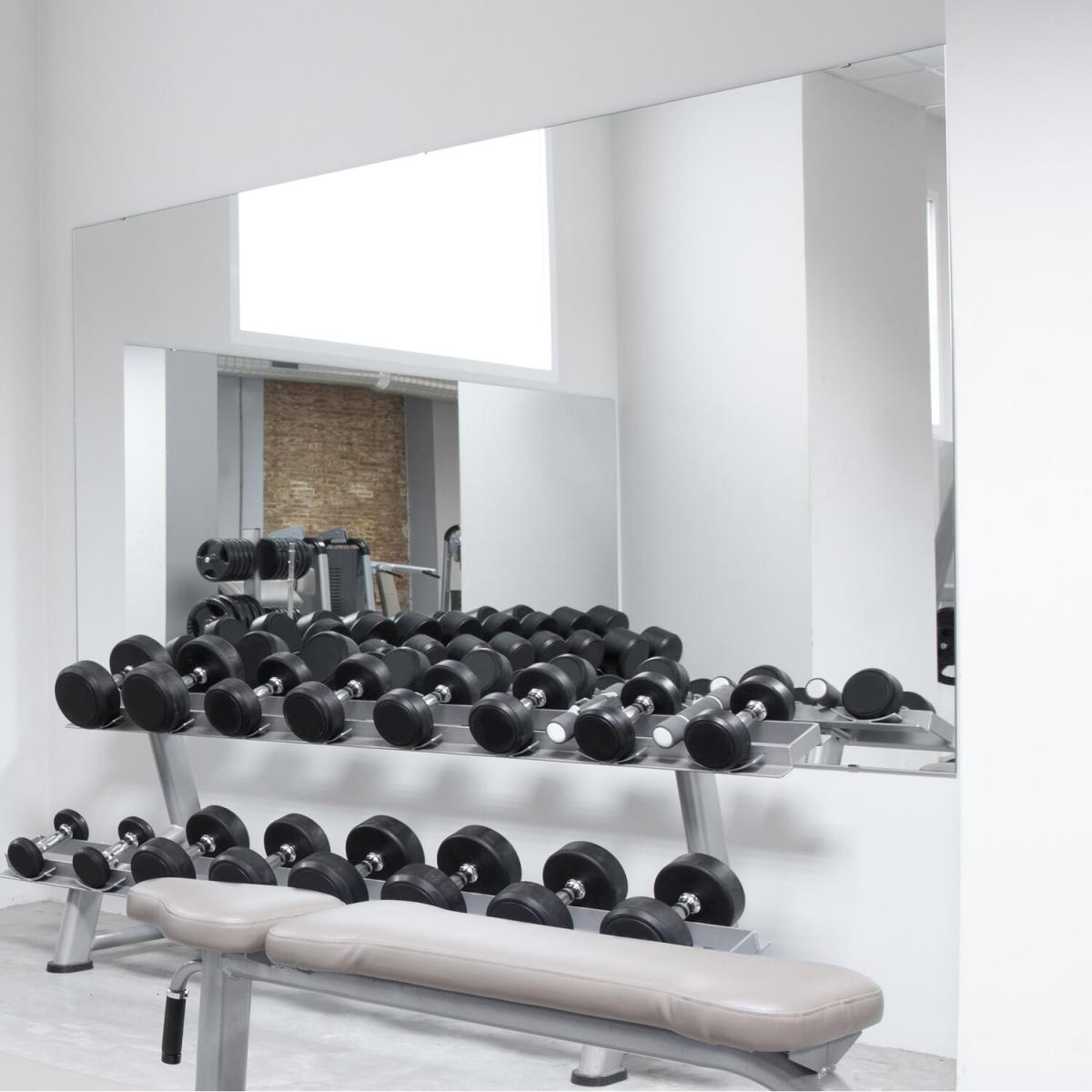 Circuitt Gym Studio 4mm Sheet Mirror Glass 4 Holes - Mirror – image 1