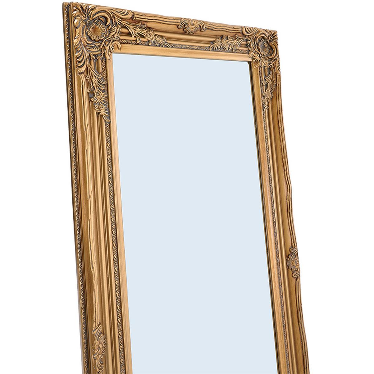 Contemporary Gold Carved Full Length Mirror - Gold – image 5