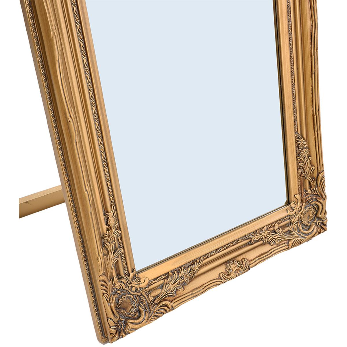 Contemporary Gold Carved Full Length Mirror - Gold – image 6