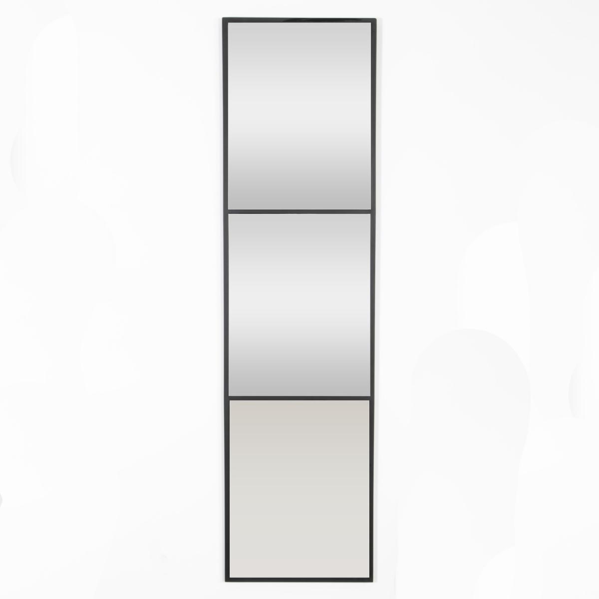 Black Window Style Floor Standing Mirror - Black – image 4