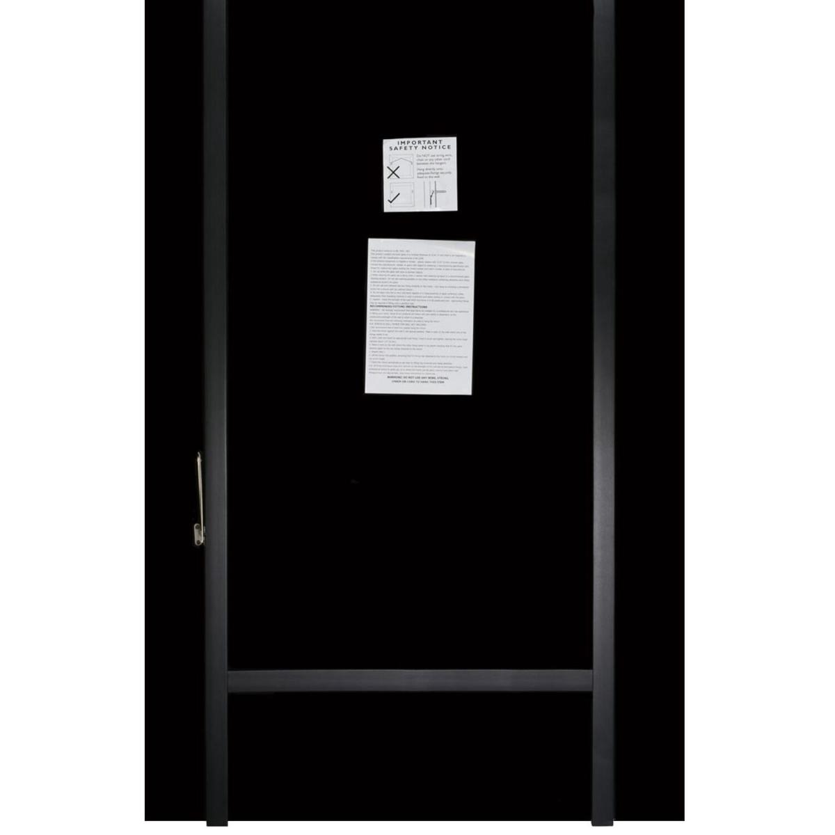 MirrorOutlet Black and Mirror Triple Bevel Cheval Dress Mirror - Black – image 2