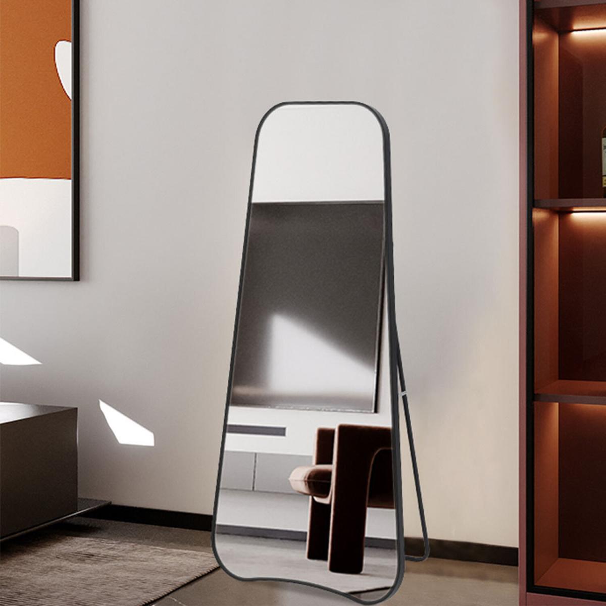 Full Length Dressing Mirror Tilting Free Standing Hallway Hanging Wall Decor - Black – image 2