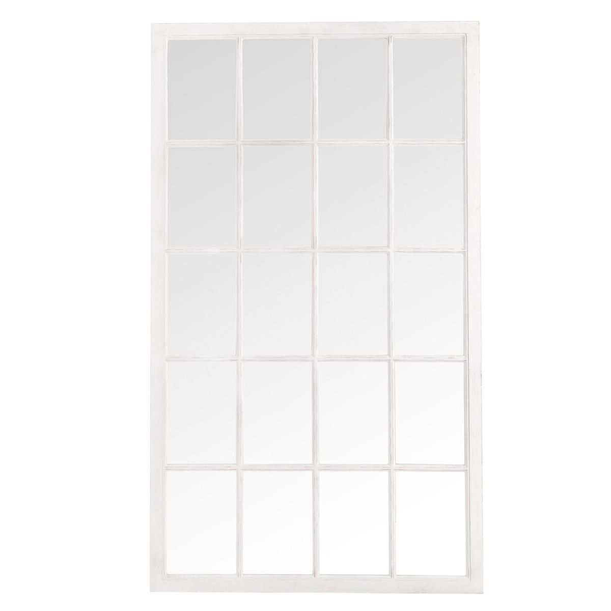 Leaner Window Mirror - Distressed White – image 2