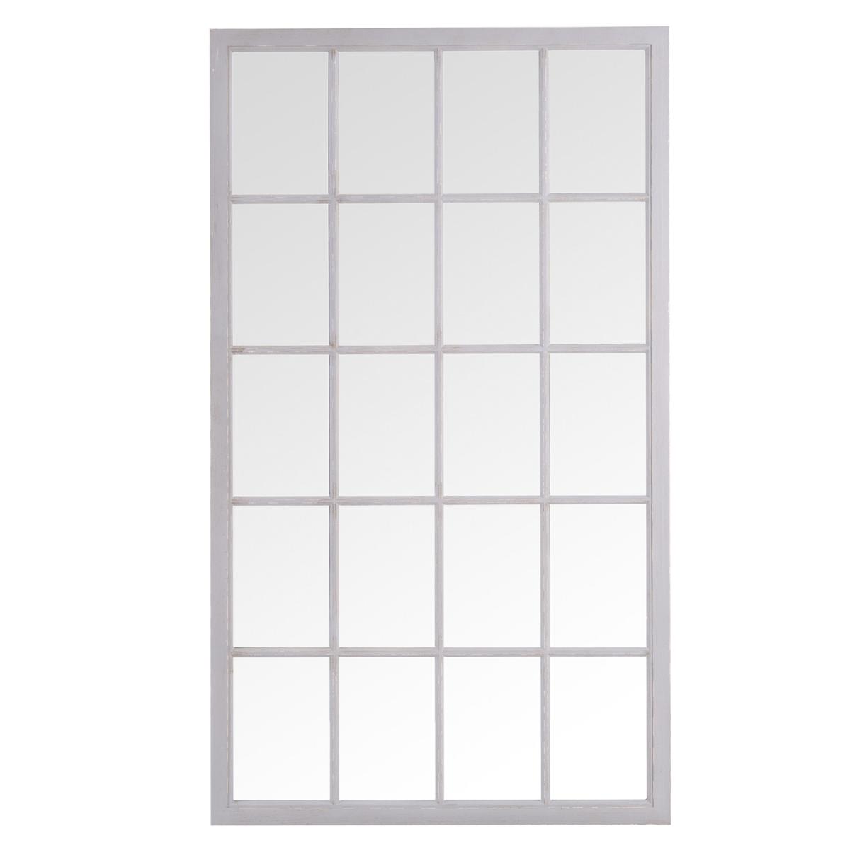 Leaner Window Mirror - Distressed White – image 4