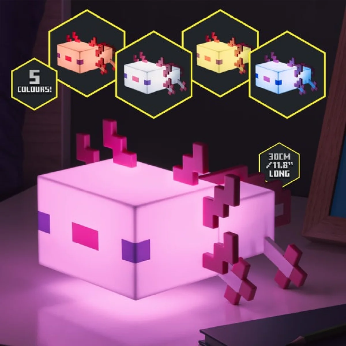 Minecraft Axolotl Night Light – image 4