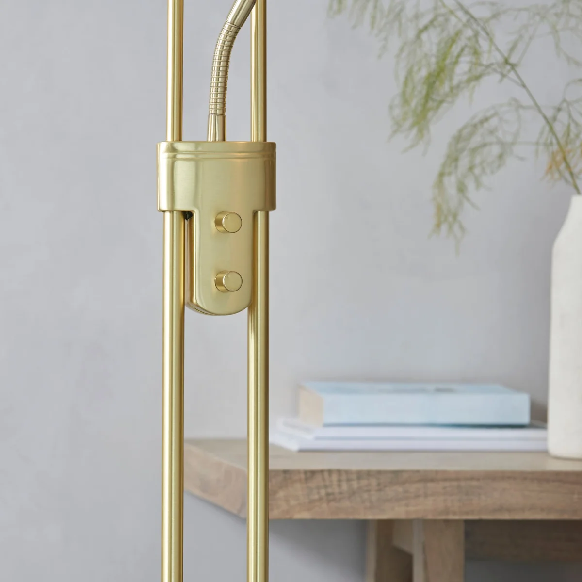 Rome Mother & Child Floor Lamp Satin Brass – image 2