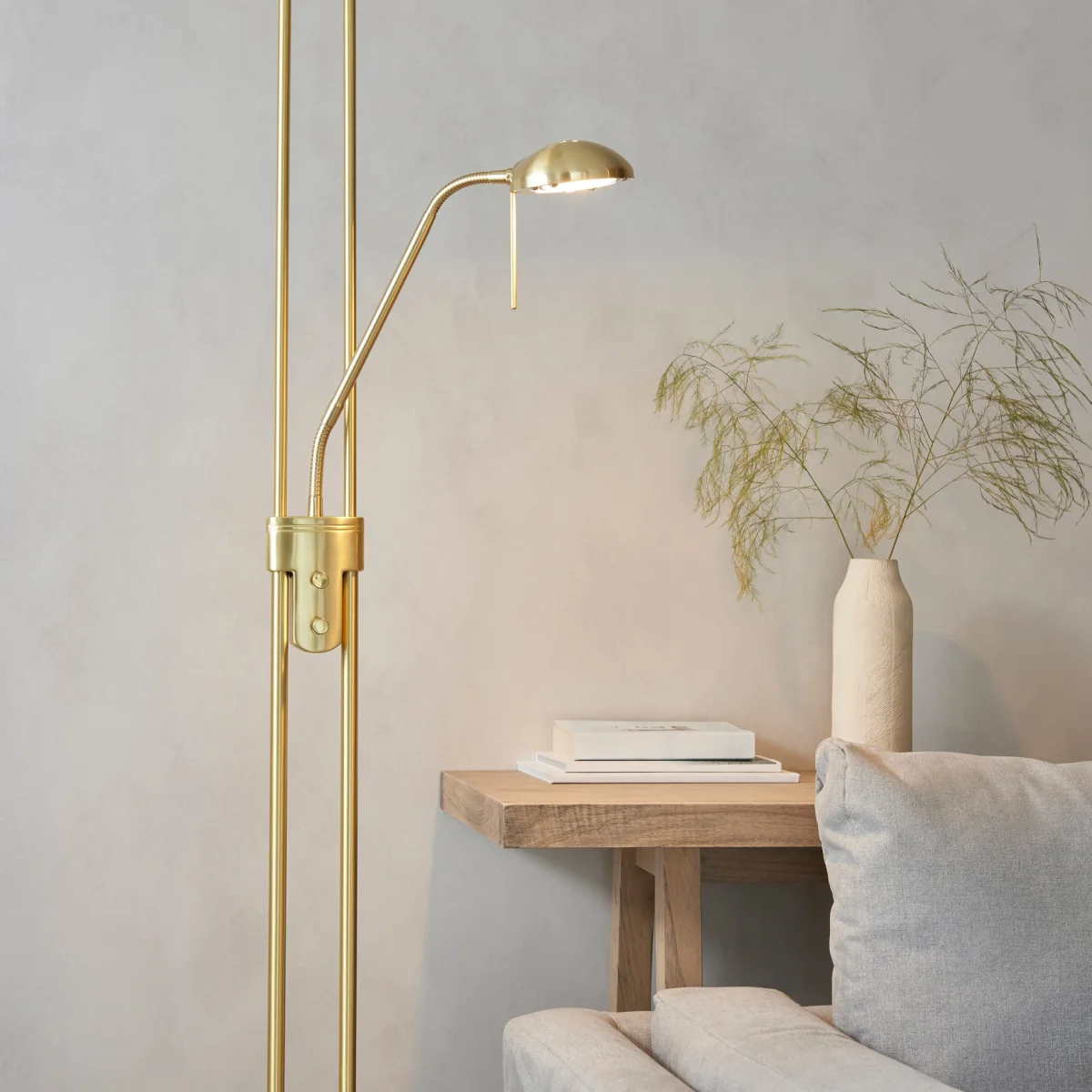 Rome Mother & Child Floor Lamp Satin Brass – image 3