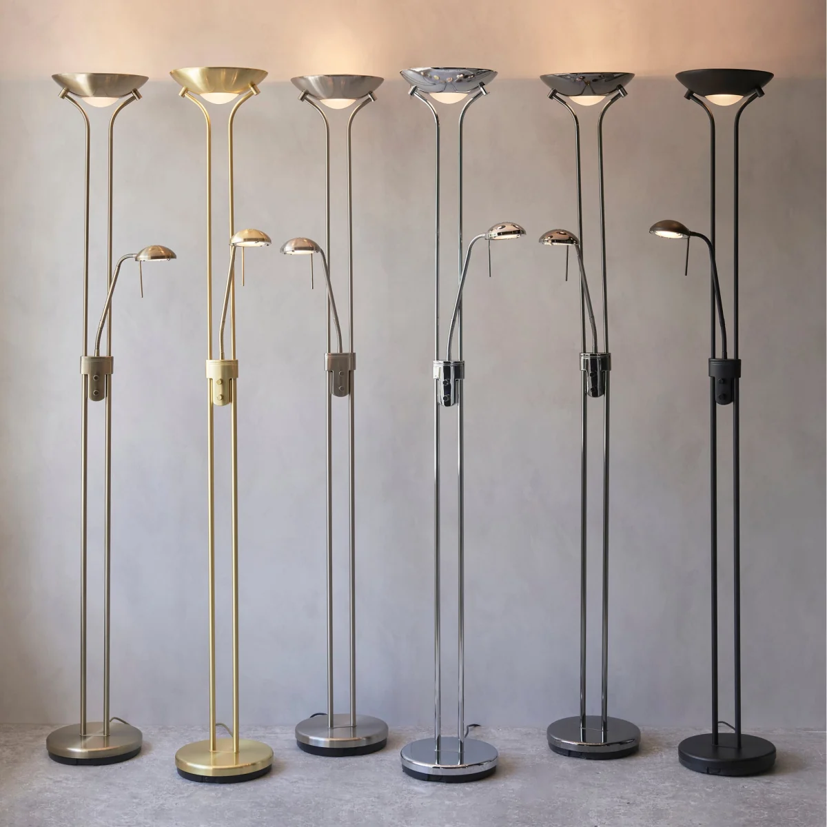 Rome Mother & Child Floor Lamp Satin Brass – image 7