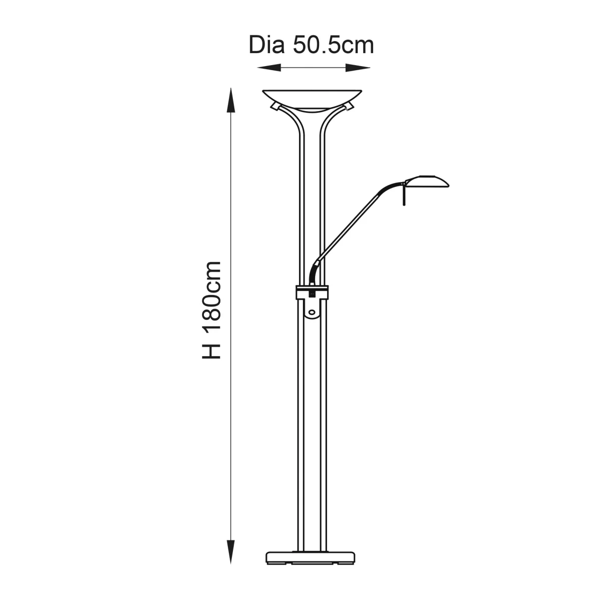 Rome Mother & Child Floor Lamp Satin Brass – image 9