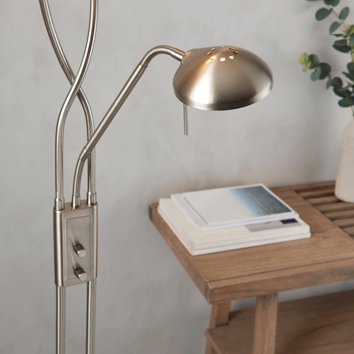 Monaco Mother & Child Floor Lamp Satin Chrome – image 3