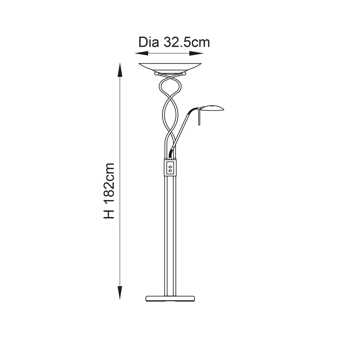 Monaco Mother & Child Floor Lamp Satin Chrome – image 10