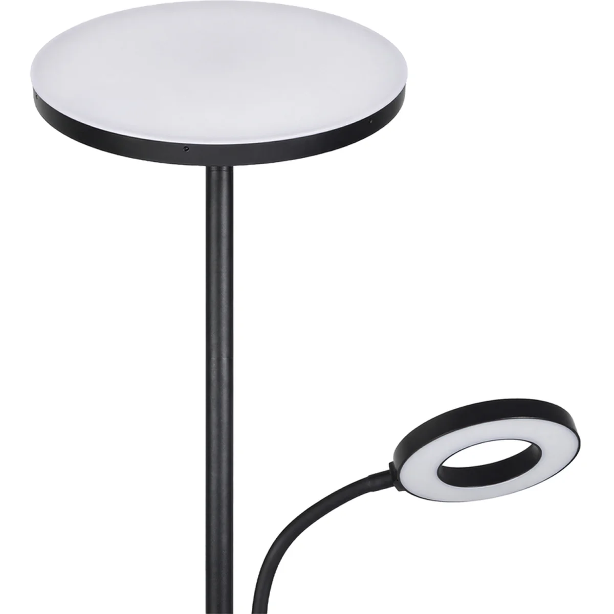 Emitto Mother Child Floor Lamp Uplighter Adjustable Reading Light Remote - Black – image 4