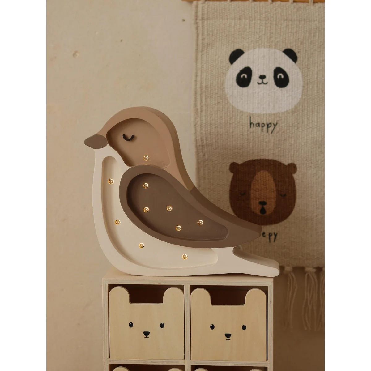 Kids Handmade LED Lamp Bird Mini with Timer Function and Remote Control, Dimmable – image 4