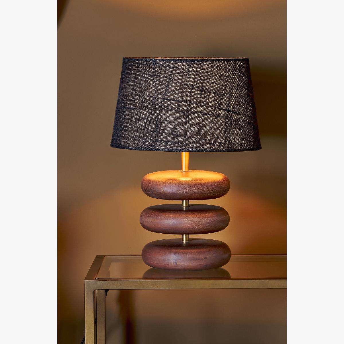 nkuku Kankad Mango Wood Table Lamp – image 1
