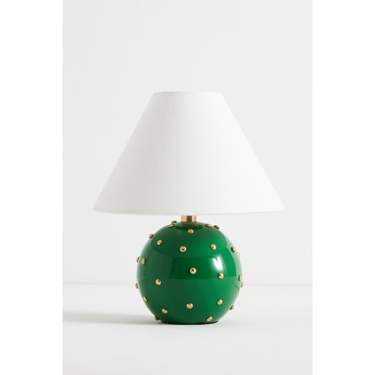 Jeanette Beaded Mini Brass Table Lamp – image 3