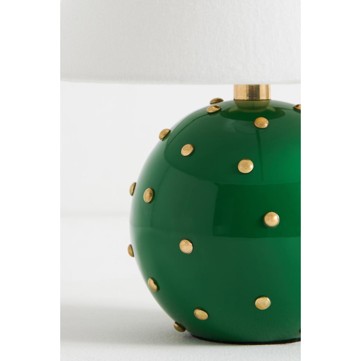 Jeanette Beaded Mini Brass Table Lamp – image 4