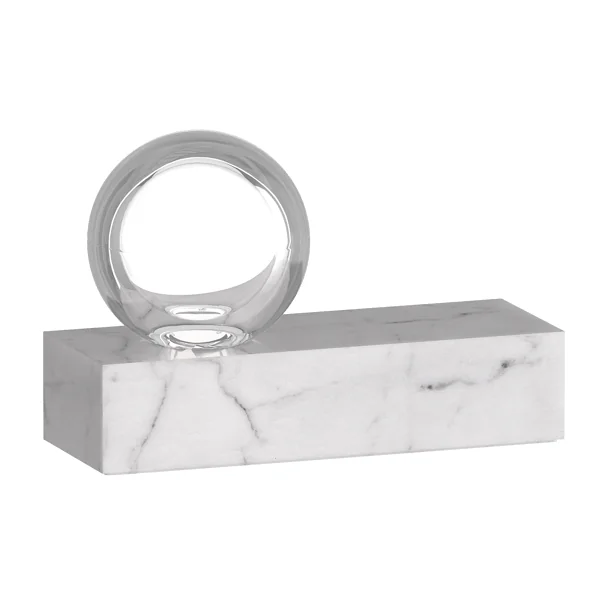 Mina Table Lamp White, Table Lamp, White Marble - Andrew Martin