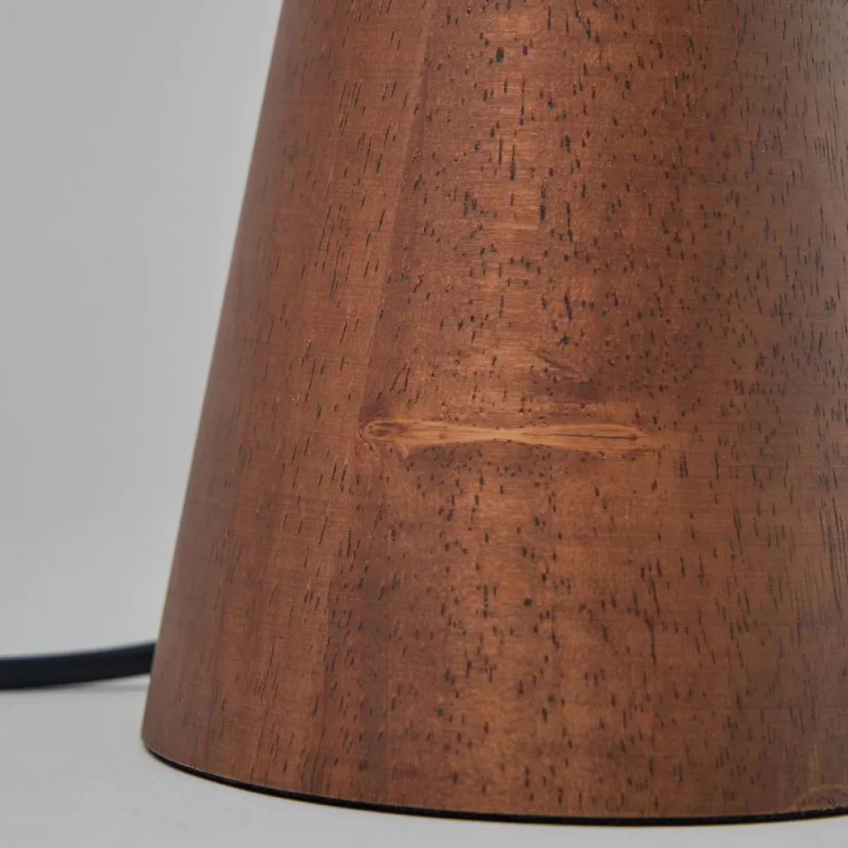 Clyde Wooden Table Lamp, Brown – image 5