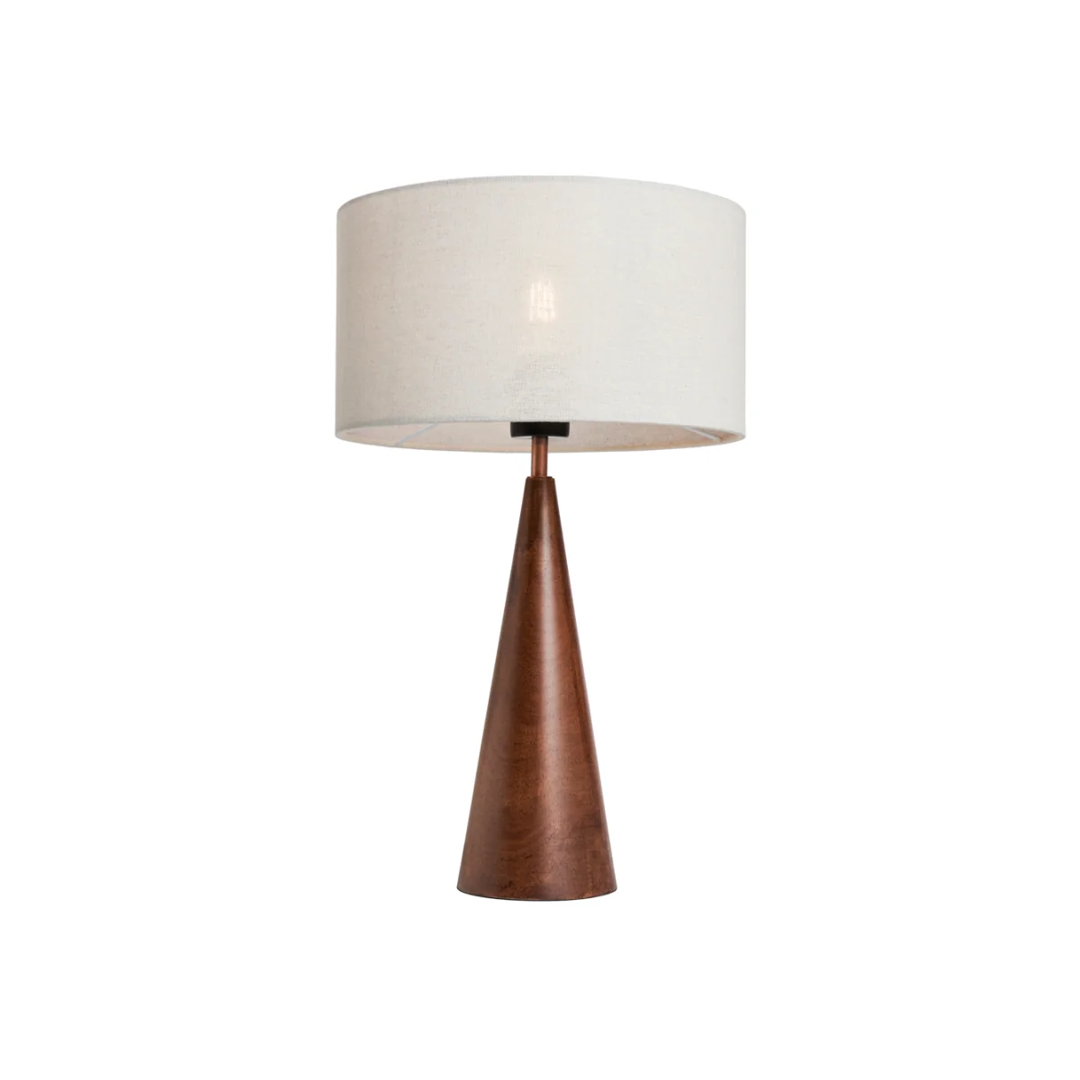 Clyde Wooden Table Lamp, Brown – image 1
