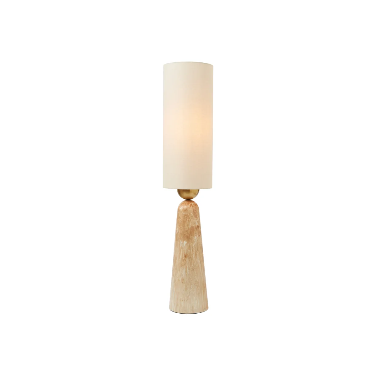 Corin Alabaster Base Floor Lamp, Ivory – image 1