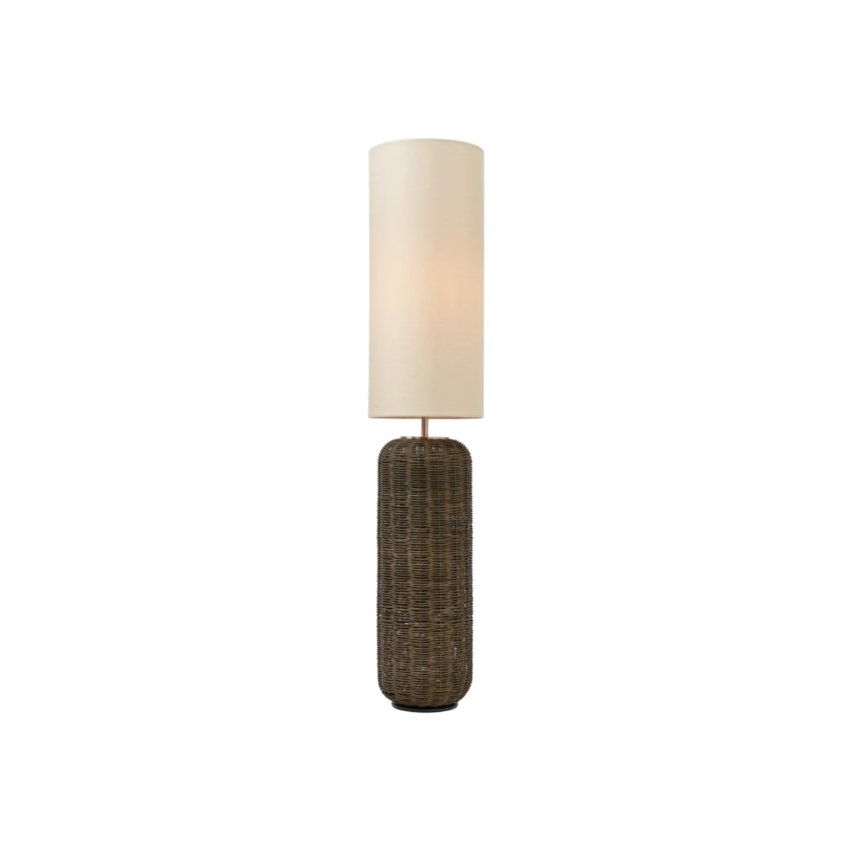 Garvey Rattan Floor Lamp, Walnut – image 1