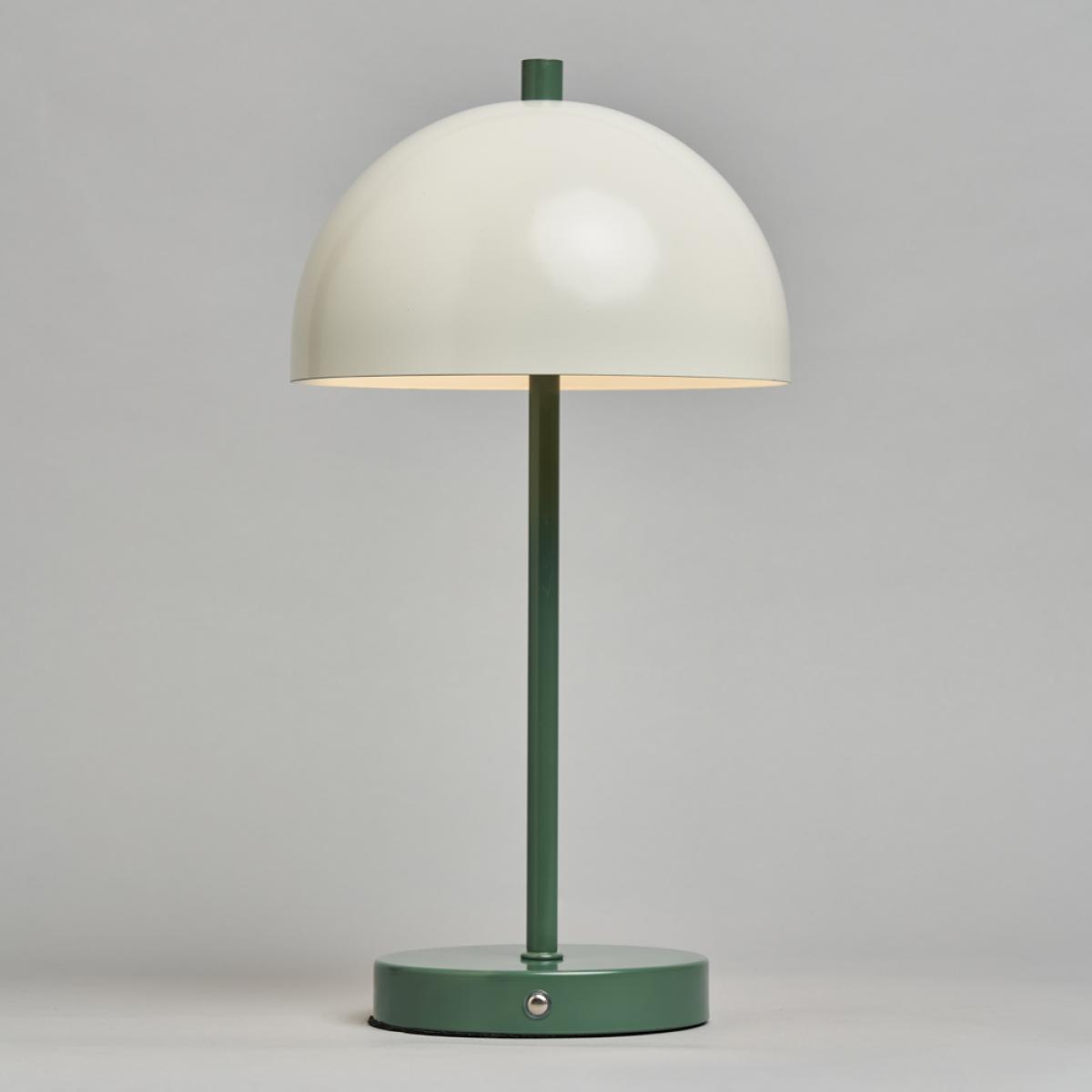 Alesia Rechargeable Mushroom Table Lamp, Green – image 3