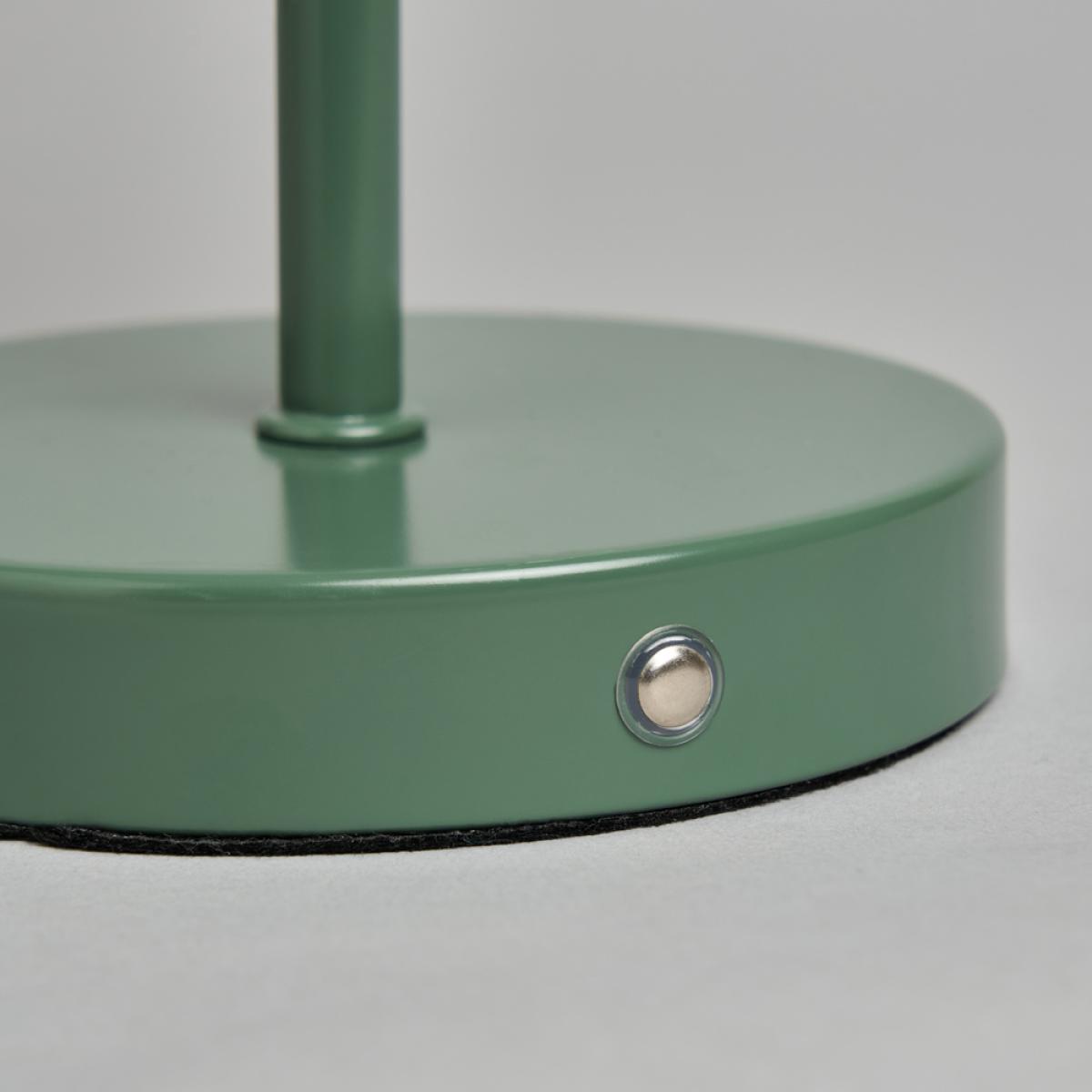 Alesia Rechargeable Mushroom Table Lamp, Green – image 5
