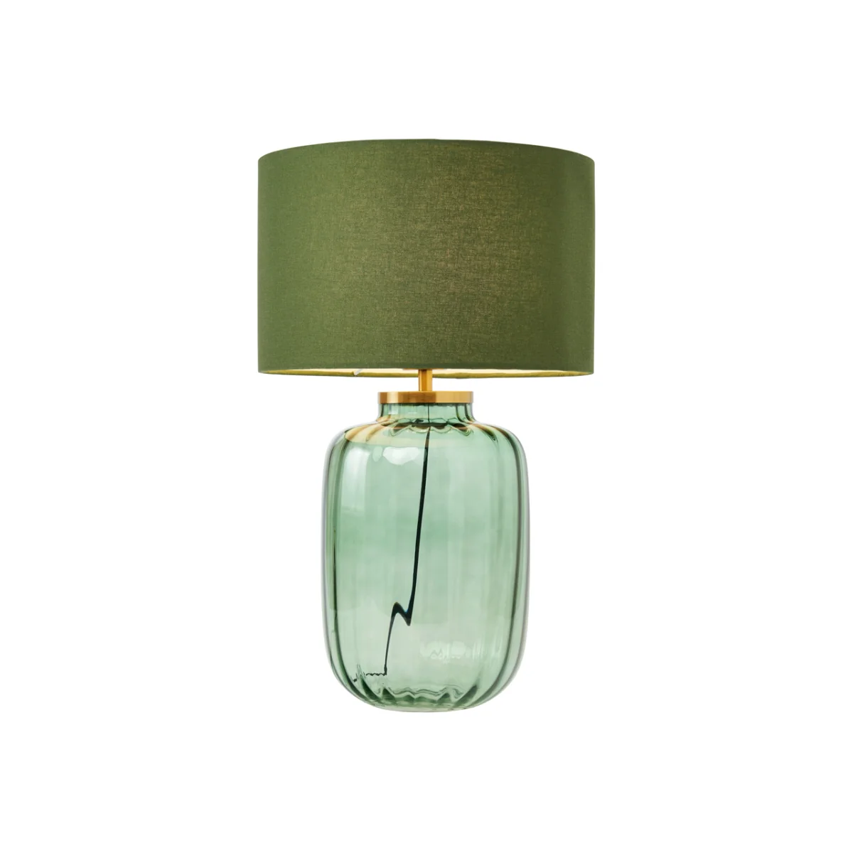 Celeste Optic Glass Table Lamp, Green – image 1