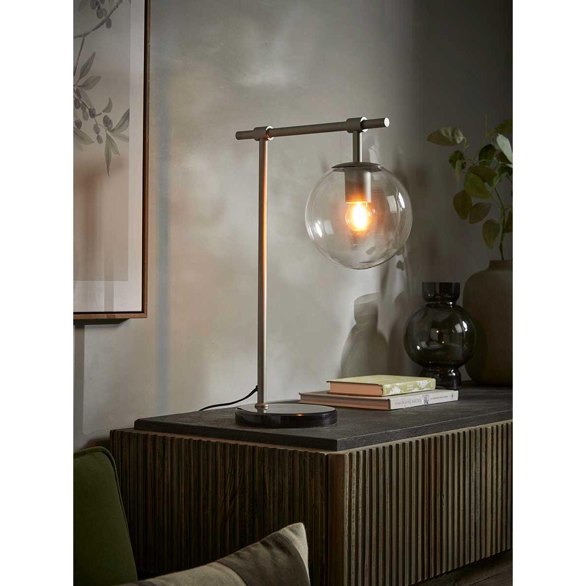 Globe Table Lamp - Nickle – image 2