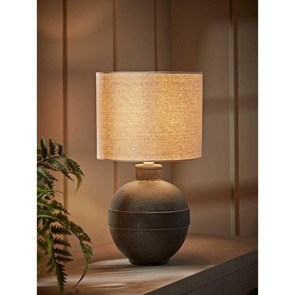 Round Striped Table Lamp – image 2
