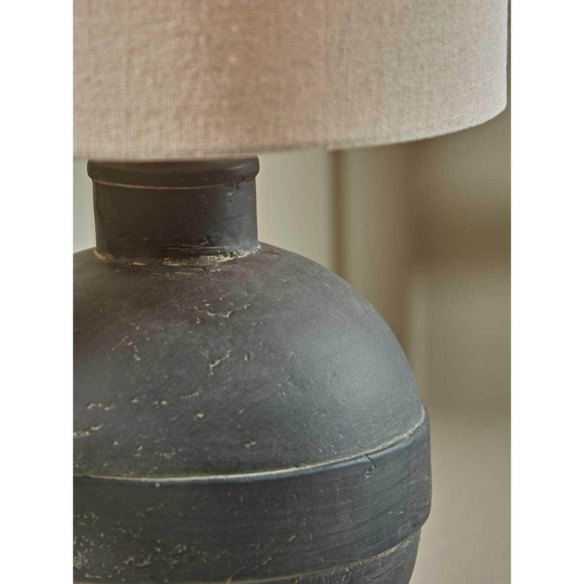Round Striped Table Lamp – image 3