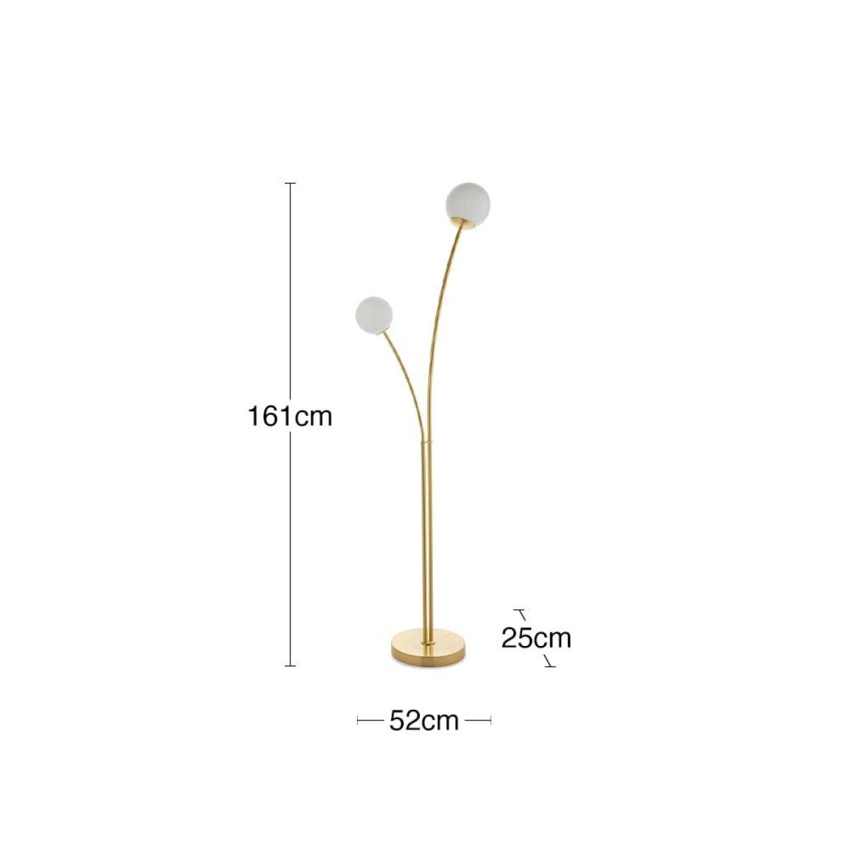 £30 Off Bloom Floor Lamp, Opal & Brass – image 5