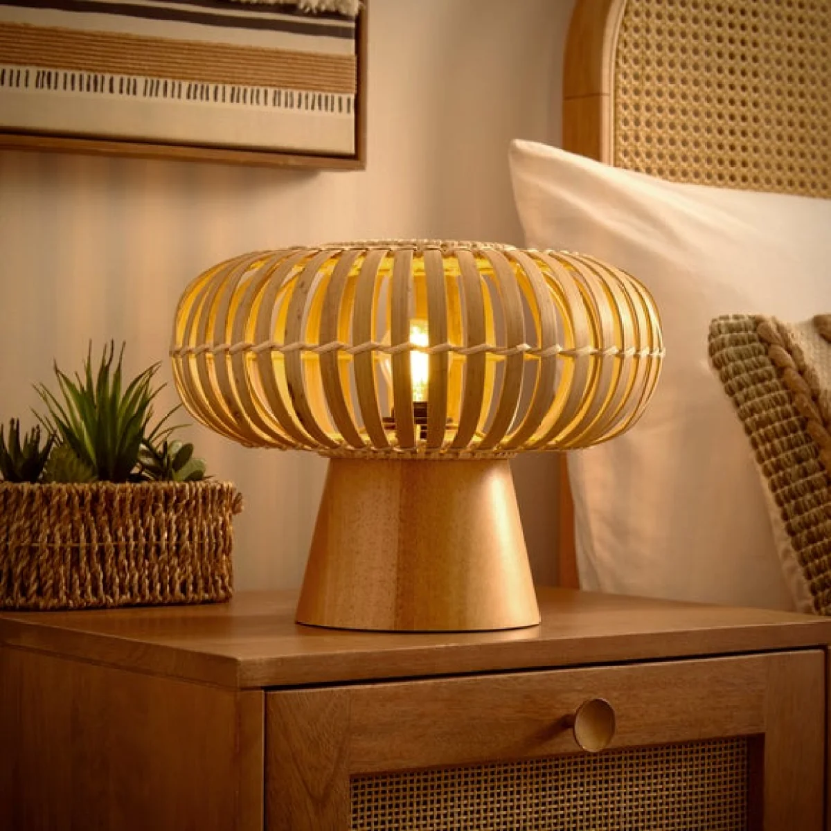 Abrielle Bamboo Table Lamp – image 2