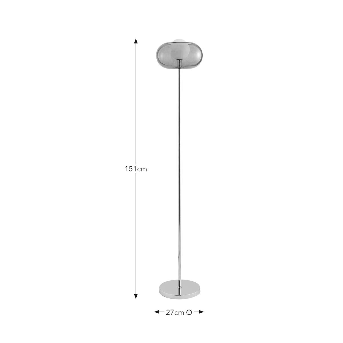 Elements Bennett Floor Lamp Silver – image 5