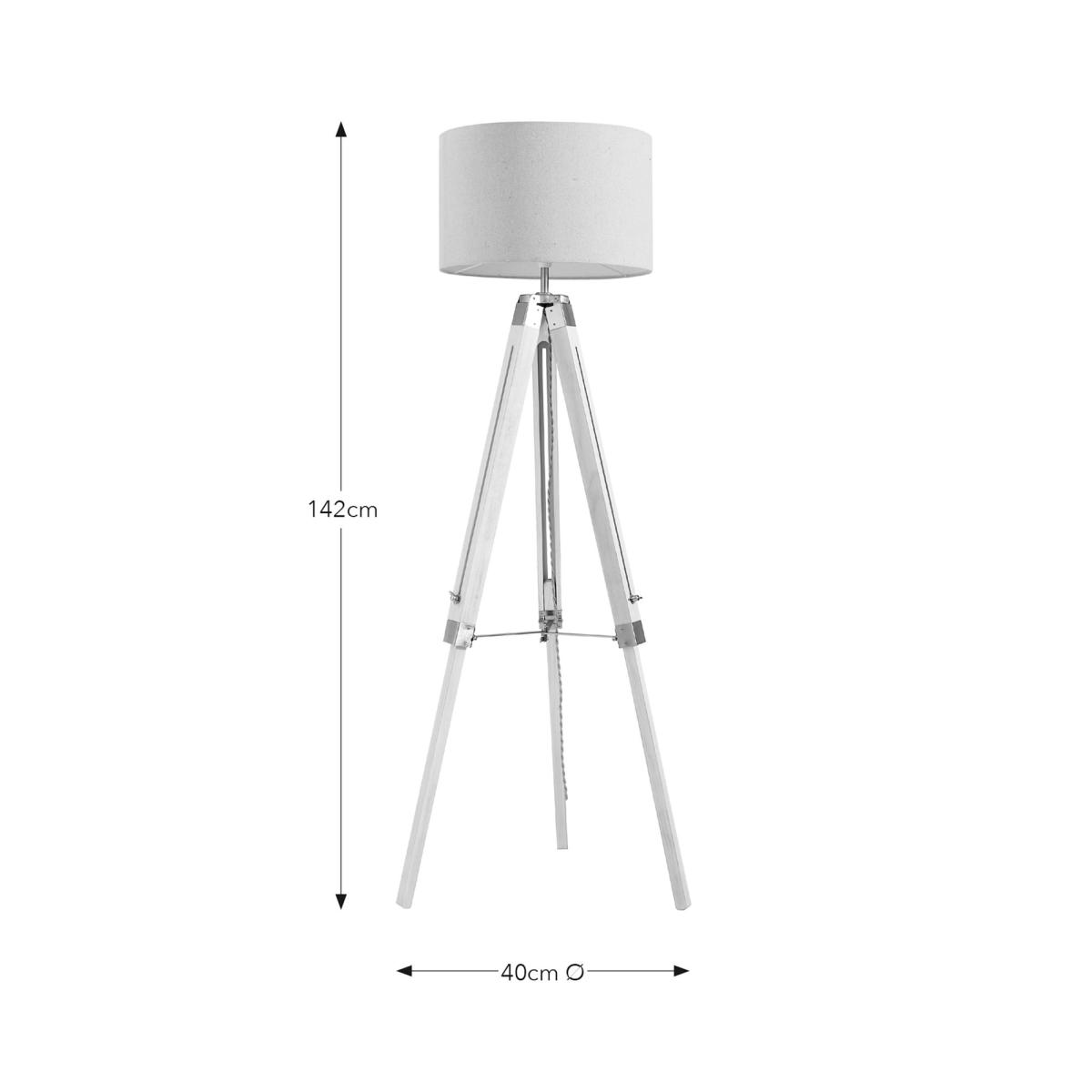 Return - Trio Tripod Floor Lamp, Light Wood – image 9
