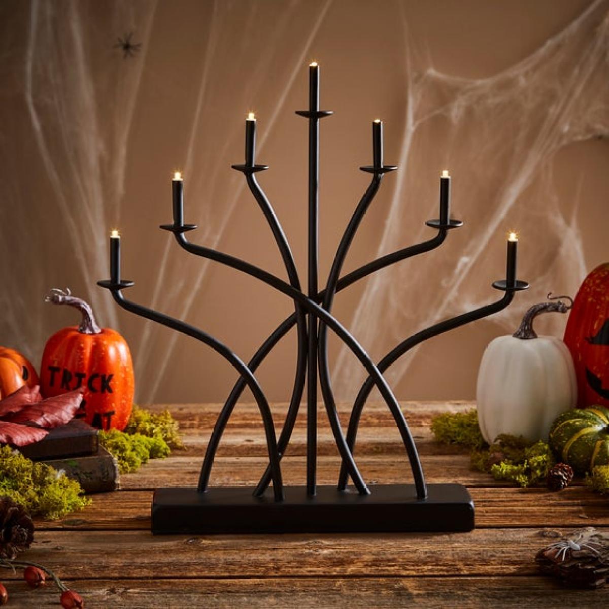7 LED Light Black Candelabra – image 1