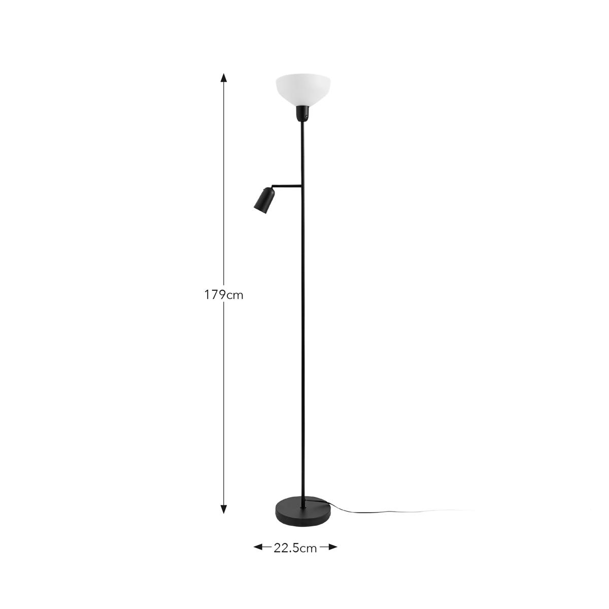 Industrial Mother & Child Adjustable Floor Lamp Black – image 5