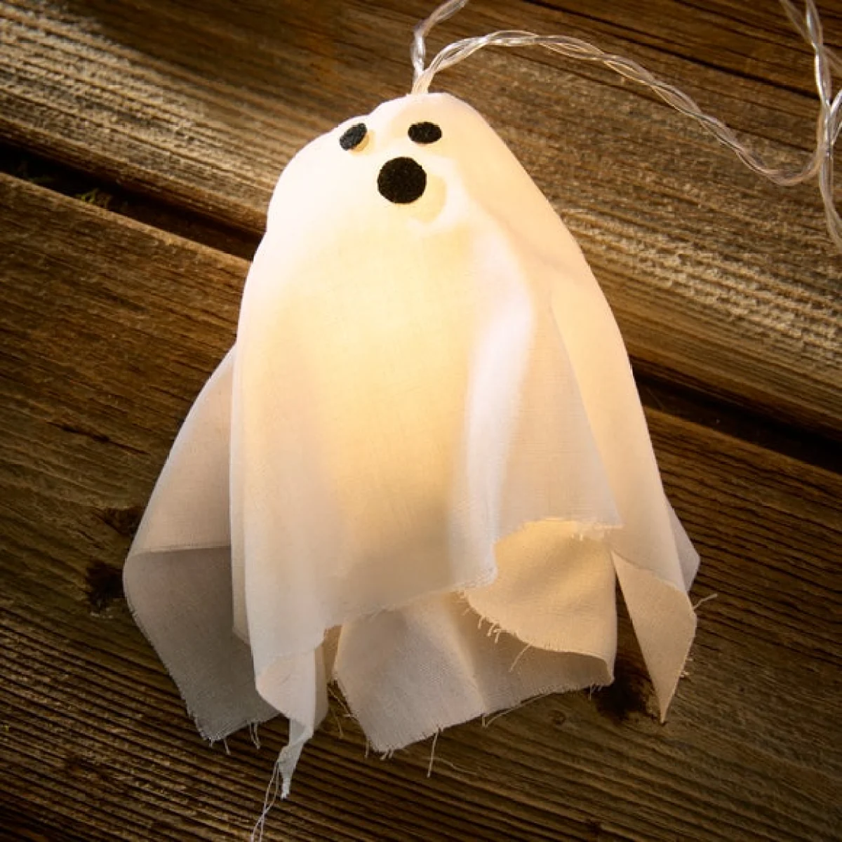 10 White Ghost String Lights – image 2