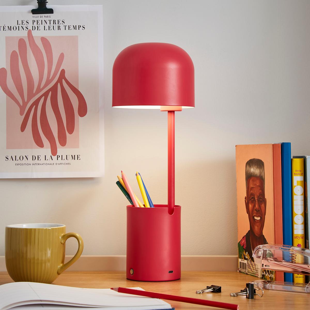 Kekofunctional Rechargeable Touch Dimmable Table Lamp Magenta – image 2