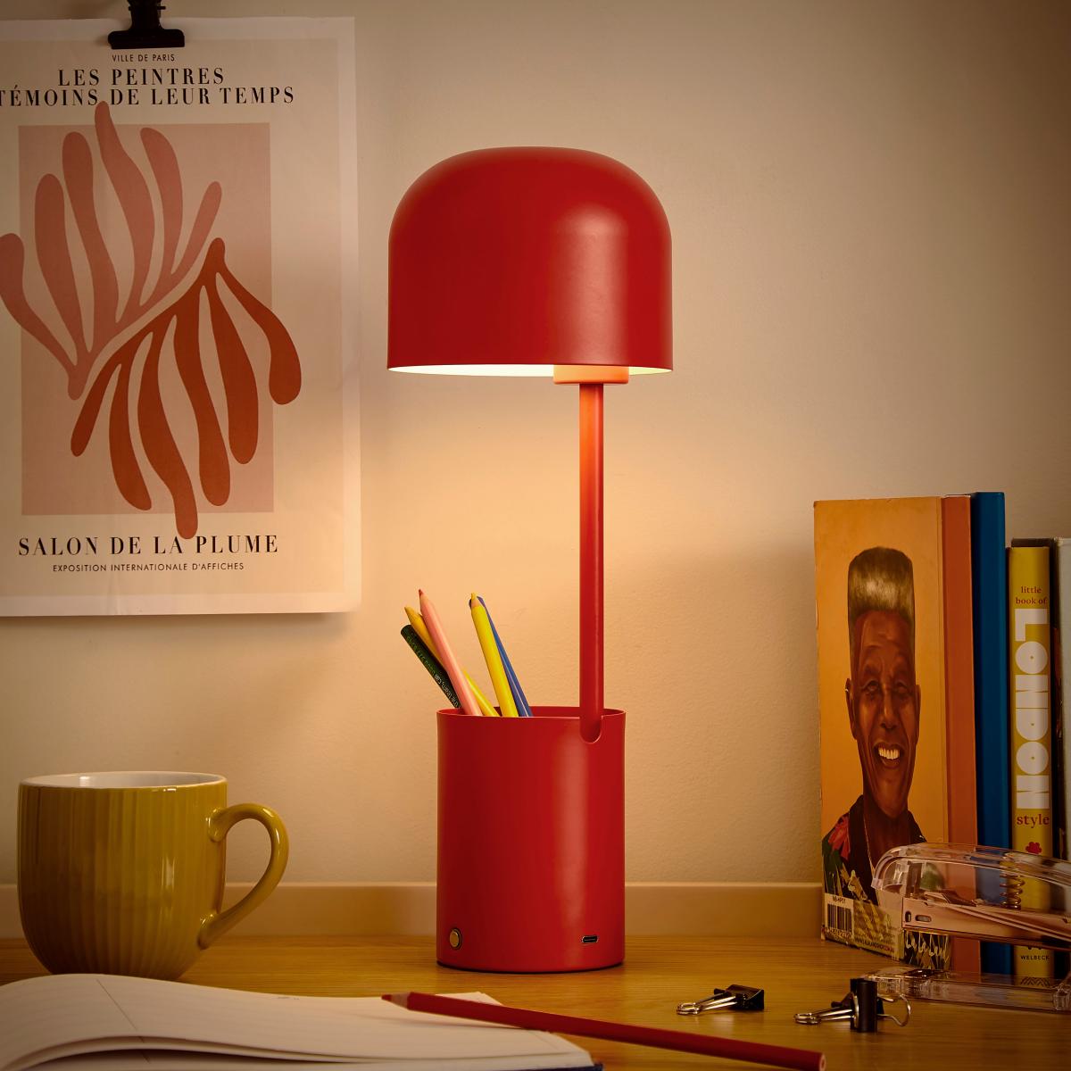 Kekofunctional Rechargeable Touch Dimmable Table Lamp Magenta – image 3