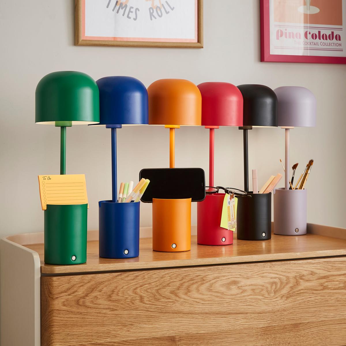 Kekofunctional Rechargeable Touch Dimmable Table Lamp Magenta – image 4