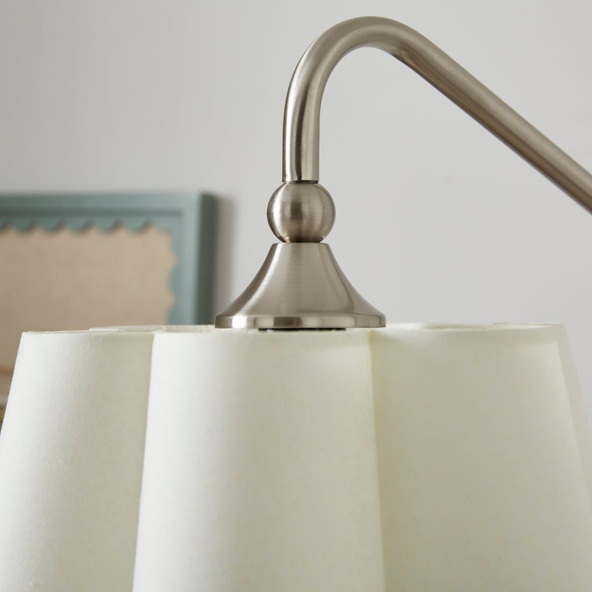 Nancy Metal Floor Lamp Silver – image 1