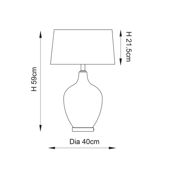 Vogue Silje Art Deco Table Lamp – image 6